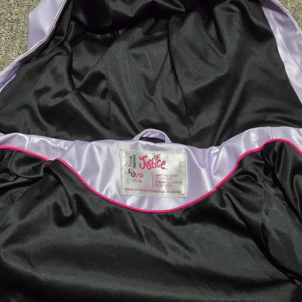 Justice Black and Purple Jacket - Picture 3 of 4
